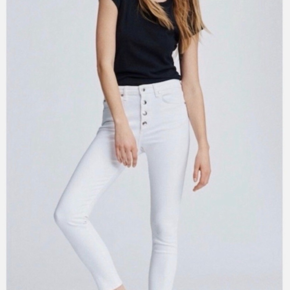 Rag & Bone High Rise Ankle Skinny Jeans